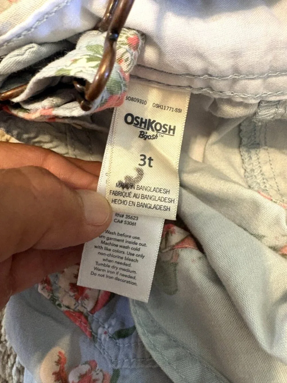 Girls 3 Toddler OSH KOSH B’GOSH Shortalls